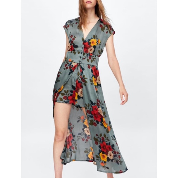 Zara Dresses & Skirts - Zara floral romper dress